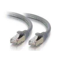 C2G 28706 100ft Cat5e Molded STP Cable Gray  