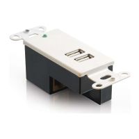 C2G 29345 2-Port USB SuperBooster Wallplate Receiver  