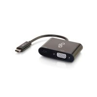 C2G 29533 USB-C to VGA USB-C Charging Adapter Black  