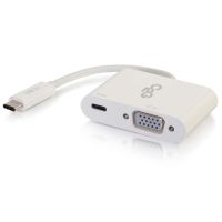 C2G 29534 USB-C Multipport Adapter VGA USB-C Right  
