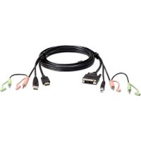 ATEN 2L7D02DH 6ft USB HDMI to DVI-D KVM Audio Cable  