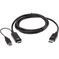 ATEN 2L7D02HDP 6ft USB HDMI to DP Secure KVM Cable  