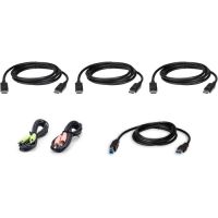 ATEN 2L7D02UDPX6 6ft Triple Display DisplayPort KVM Kit  