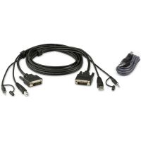 ATEN 2L7D02UDX2 6ft Single Display DVI-D Secure KVM Cable  