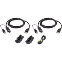 ATEN 2L7D02UHDPX5 10ft Single DisplayPort Universal Secure KVM  