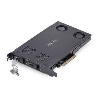 StarTech 2M2-REMOVABLE-PCIE Dual-Bay M.2 NVMe SSD to PCIe x8 Removable Mobile Rack; PCI Express Bifurcation Required; Tool-less Install