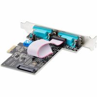 StarTech 2-Port Serial PCIe Card for RS232/RS422/RS485, 16C1050 UART, ESD Protection, Windows/Linux, TAA-Compliant - 2S232422485-PC-CARD