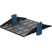 Rack Solutions 2USHL-022FULL-20DV 2U 2Post Center Mount Shelf 20in Depth (Flanged Down, Vented)