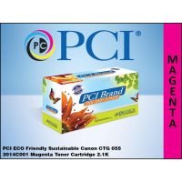 PCI 3014C001N-PCI Canon 055 3014C001 Magenta Toner Reman  
