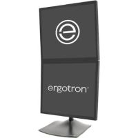 Ergotron DS100 Dual-Monitor Vertical Desk Stand (Black) - 33-091-200