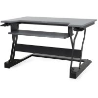 Ergotron WorkFit-T Sit-Stand Desktop Workstation (Black) - 33-397-085