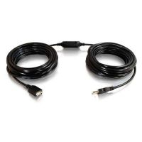 C2G 38988 25ft USB Extension Cable - Active USB A to USB A Extension Cable with Center Boost - USB 2.0 - M/F