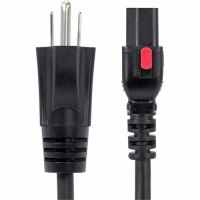 StarTech 3FT-LC10A-POWERCORD 3ft (91cm) Computer Power Cord, NEMA 5-15P to Locking C13, 125V 10A, 18AWG, AC Power Cable, ETL Listed, TAA