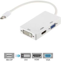 AXIOM 3N1MDP2HVD-AX 3-in-1 Mini DisplayPort to HDMI VGA DVI Adapter