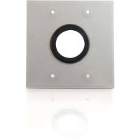 C2G 40546 Wallplate Double Aluminum 1.5in Grommet Cable Pass-Through