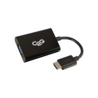C2G HDMI to VGA + Audio Adapter - HDMI to VGA + 3.5mm Audio Converter - 41351