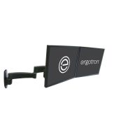 Ergotron 200 Series Dual Monitor Wall Mount Arm Black 45-231-200