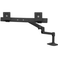 Ergotron LX Desk Dual Direct Arm for Two Displays up to 25" (Matte Black) - 45-489-224