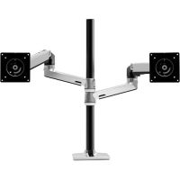 Ergotron LX Dual Desk Mount Stacking Arm for Displays up to 40" (Polished Aluminum)