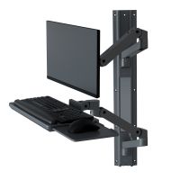 Ergotron LX Pro Wall Arm Mounted Up To 34" Workstation (Grey) 45-696-293