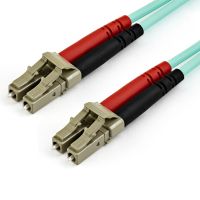 StarTech 10m (30ft) LC/UPC to LC/UPC OM4 Multimode Fiber Optic Cable, 50/125 µm, 100G, LSZH Fiber Jumper Cord - 450FBLCLC10