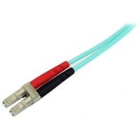 StarTech 450FBLCLC2 2m (6ft) LC/UPC to LC/UPC OM4 Multimode Fiber Optic Cable, 50/125µm, 100G, LSZH Fiber Jumper Cord