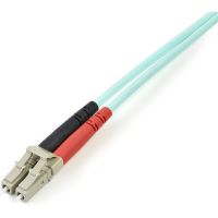 StarTech 3m (10ft) LC/UPC to LC/UPC OM4 Multimode Fiber Optic Cable, 50/125 µm, 100G, LSZH Fiber Jumper Cord - 450FBLCLC3