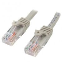 StarTech Cat5e Ethernet Cable 100 ft Gray - Cat 5e Snagless Patch Cable - 45PATCH100GR