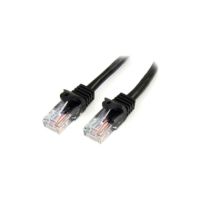 StarTech Cat5e Ethernet Cable 3 ft Black - Cat 5e Snagless Patch Cable - 45PATCH3BK