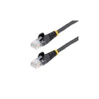 StarTech Cat5e Ethernet Cable 50 ft Black - Cat 5e Snagless Patch Cable - 45PATCH50BK