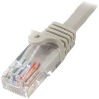 StarTech Cat5e Patch Cable with Snagless RJ45 Connectors - 50 ft, Gray - 45PATCH50GR