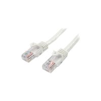 StarTech Cat5e Ethernet Cable 7 ft White - Cat 5e Snagless Patch Cable - 45PATCH7WH