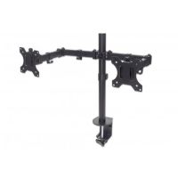 MANHATTAN - STRATEGIC 461528 Manhattan Universal Dual Monitor Mount Desk Stand Adjustable Arms  