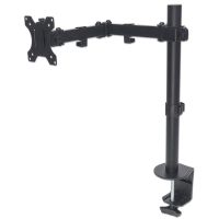 MANHATTAN - STRATEGIC 461542 Secure LCD Monitor Desk Mount 13-32" Above Desk Clamp Articulating Arm  
