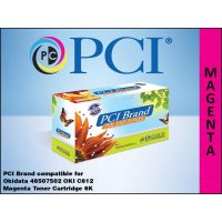 PCI 46507502-PCI Compatible Okidata 46507502 Magenta Toner Cartridge 6000 Page Yield  