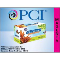PCI 46507602-PCI Compatible Okidata 46507602 Magenta Toner Cartridge 11500 Page Yield  