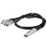 ADDON DELL 470-ABQF-AO COMPATIBLE TAA COMPLIANT 100GBASE-CU QSFP28 TO 4XSFP28 DIREC