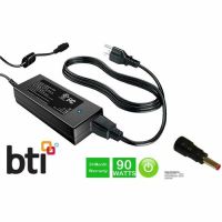 BTI 492-BDDT-BTI 90W Slim, Laptop Adapter For Dell Inspiron Laptop, Black