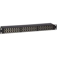 4XEM 4XCAT6APATCH48 CAT6A 48 Port Patch Panel for Standard 19" Server Rack - Black
