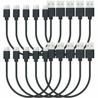 4Xem 4XUSBAUSBC30CMB10PK USB-A to USB Type C M M Cable, Black, 1ft, 10-Pack