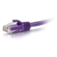 C2G 50834 50ft CAT6A Snagless UTP Cable Purple Long Distance 10Gbps  