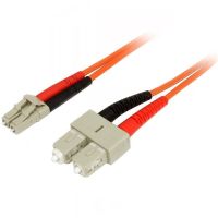 StarTech 50FIBLCSC1 1M FIBER OPTIC CABLE - MULTIMODE DUPLEX 50/125 - LSZH FIBER JUMPER CORD - LC/SC