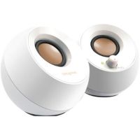 Creative Labs Creative Pebble USB 2.0 Desktop Speakers (White) - 51MF1680AA001