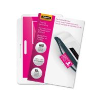 Fellowes 52051 Glossy ID Tag Punched Laminating Pouches 10Mil