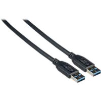 C2G 6.5' (2 m) USB 3.1 Gen 1 A Male to A Male Cable (Black) - 54171