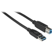 C2G 6.5' (2 m) USB 3.1 Gen 1 A Male to B Male Cable (Black) - 54174