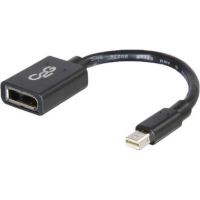 C2G Mini DisplayPort Male to DisplayPort Female Adapter (6") - 54303