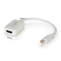C2G Mini DisplayPort Male to HDMI Female Adapter Converter (8", White) - 54314