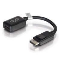 C2G DisplayPort Male to HDMI Female Adapter Converter (Black, 8") - 54322
