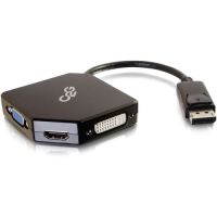 C2G 54340 DisplayPort to 4K HDMI, VGA, or DVI Adapter - DisplayPort Multiport Adapter 
